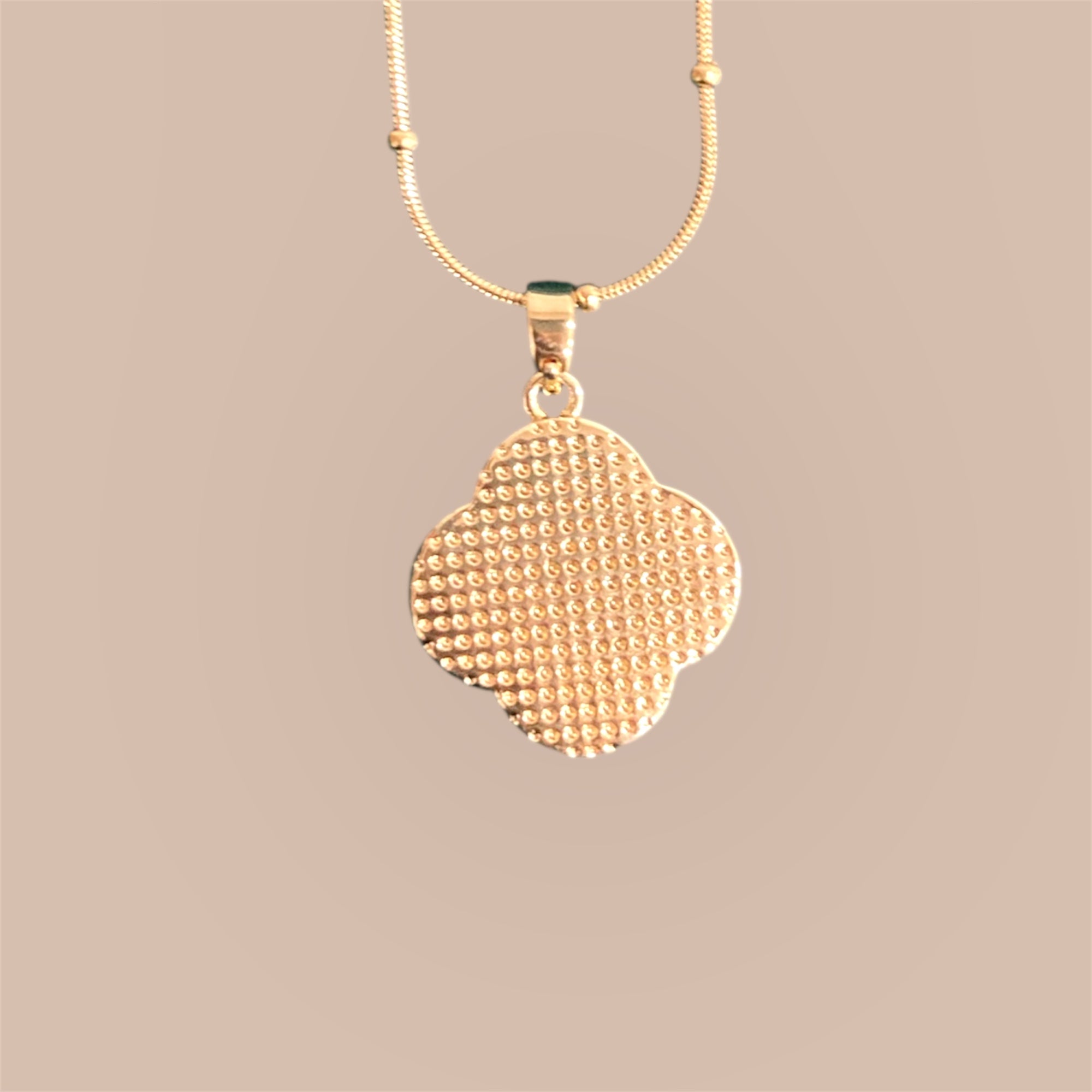 Enamel Blossom Pendant Necklace